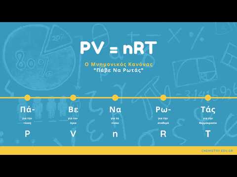 Βίντεο: Τι σημαίνει το R στο PV nRT;