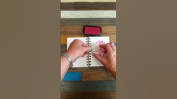 Printing a repeat pattern Linocut stamp - Flower