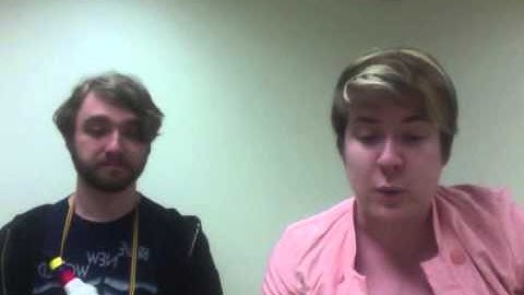 David Busboom and Shelby Koehne Reading Taylor Mali