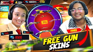 Handsome Subscriber ❤ Came To My House For Free Diamonds & All Rare M1887 Skins 😱 Garena Free Fire