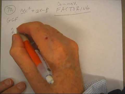 CH1 COMMON FACTORING P14;#70