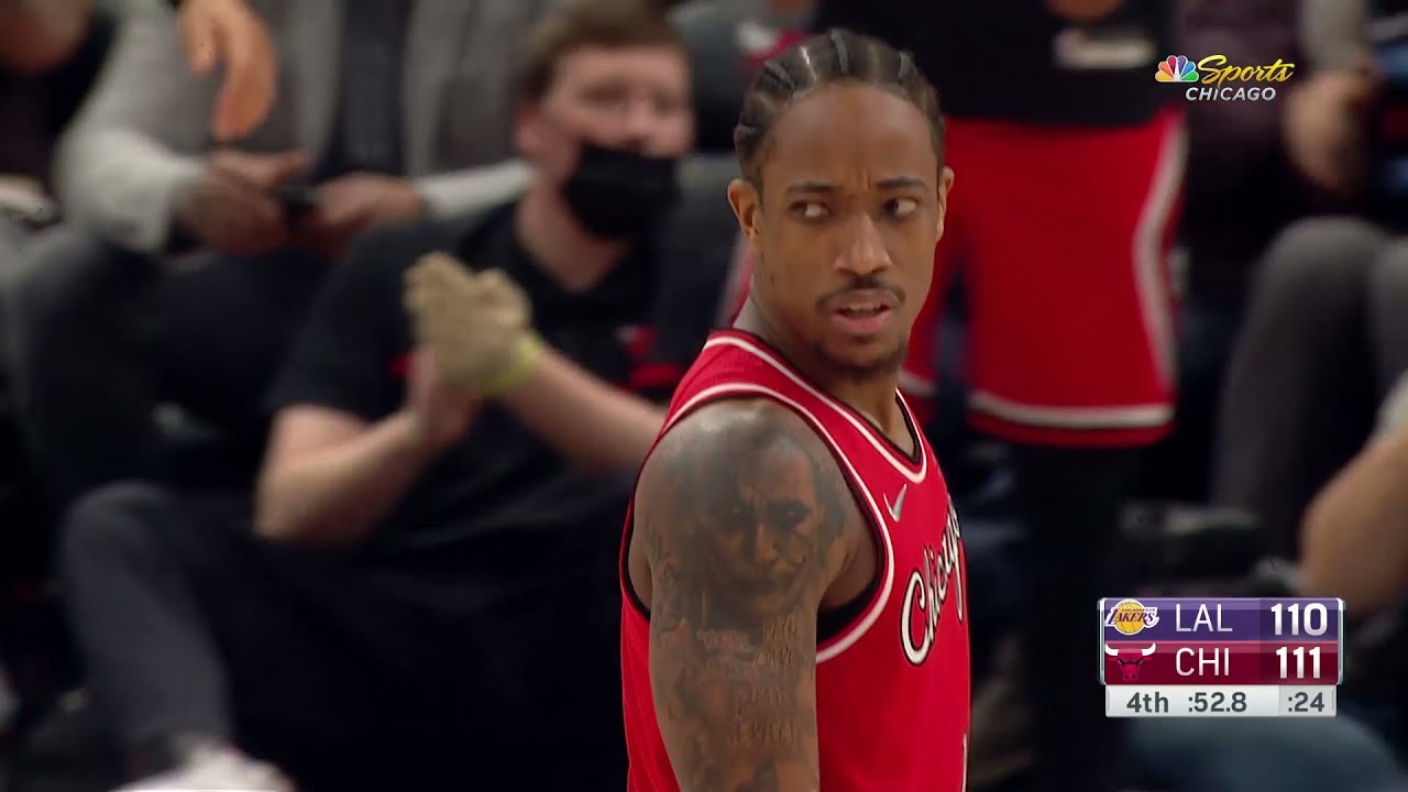 Derozan Drains Clutch Dagger Over Lebron After He Blocks Him! - NBA