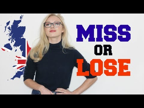 MISS or LOSE or MISSING? -  Differences and Collocations | English Grammar Lesson