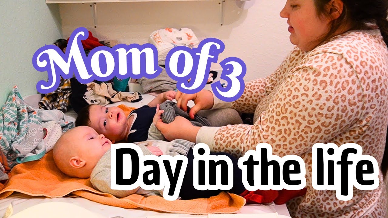 DAY IN MY LIFE AS A MOM OF 3 | LIFE WITH A TODDLER & TWIN BABIES - YouTube