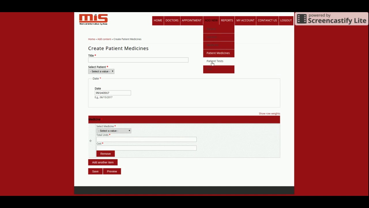 PHP And MySQL Project On Medical Information System - YouTube