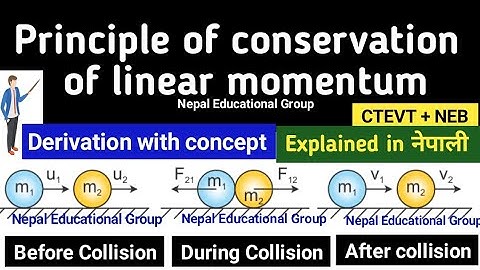 state and prove principle of conservation of linear momentum. #class11physics #diplomaphysics