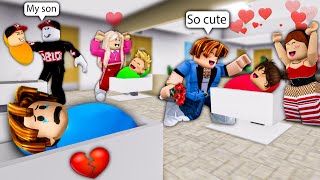 ROBLOX Brookhaven 🏡RP - FUNNY MOMENTS: Poor Peter Borned And Rejected By Father screenshot 1