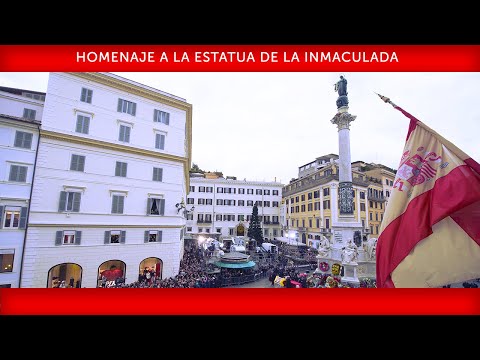 Homenaje a la Estatua de la Inmaculada 08 diciembre 2022 Papa Francisco