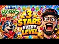 Farm Heroes Saga Perfect Gameplay 3 Stars Every Level