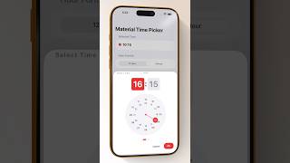 SwiftUl Material Design Watch Selector 🔥🔥