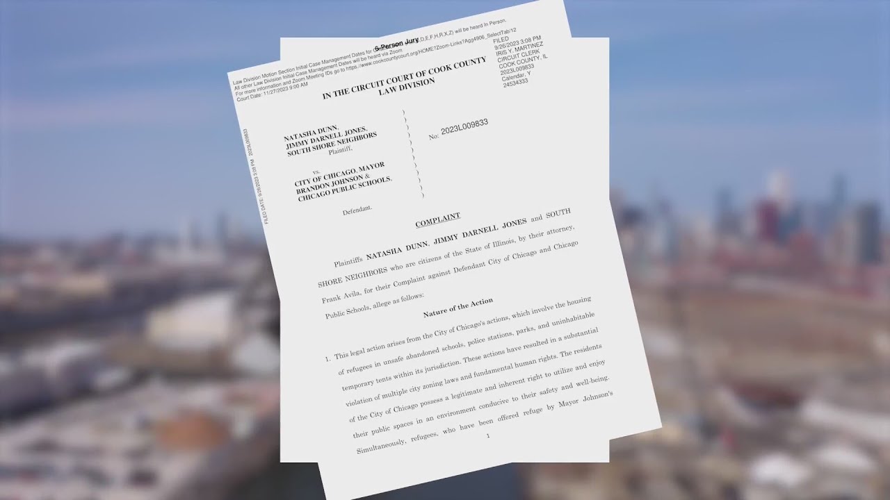Lawsuit filed against city to end inhumane conditions for Chicago  residents, migrants - YouTube