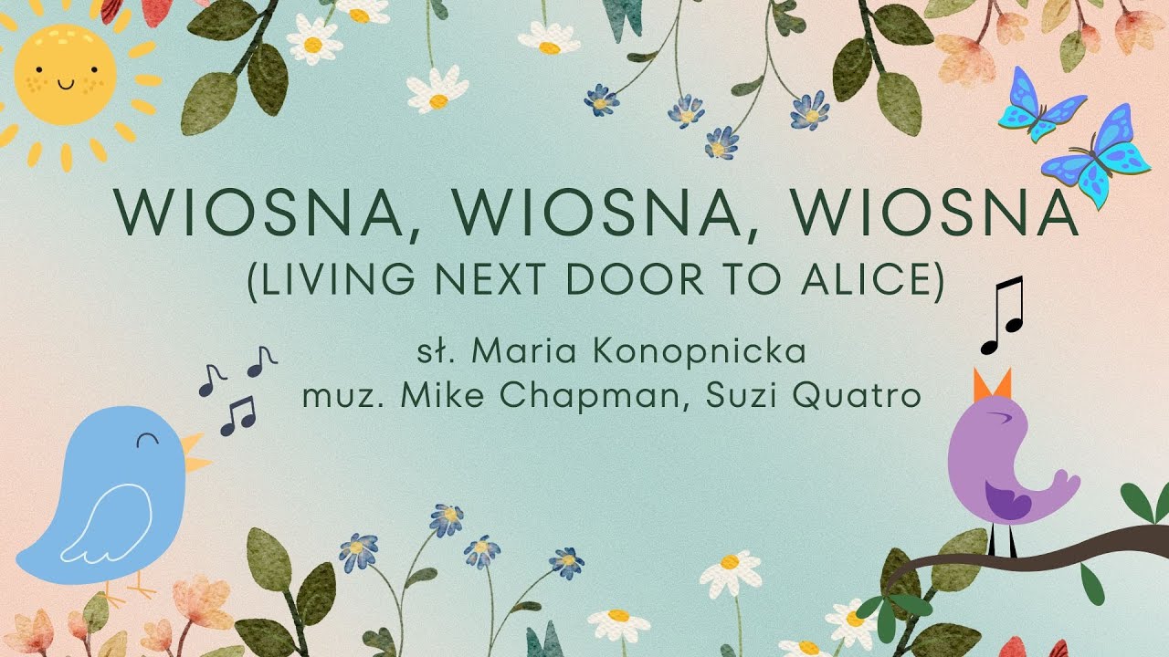 Nr 141. WIOSNA, WIOSNA, WIOSNA, animacje dla dzieci, animowane piosenki, EDUMUZ