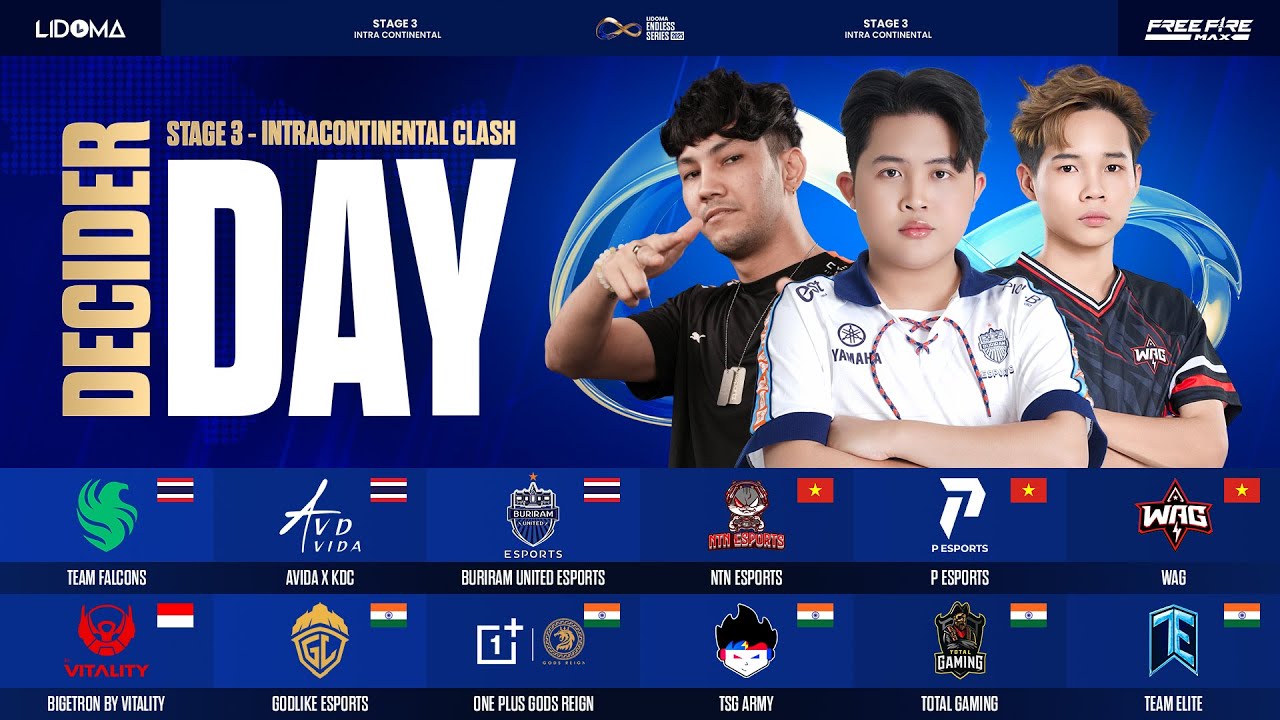 [HINDI] ROAD TO GLOBAL CHAMPIONSHIP | LIDOMA ENDLESS SERIES STAGE 3 | DECIDER DAY #tg #tsg #flc #bru