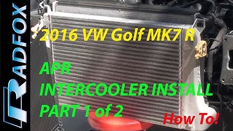 2016 Golf R MK7 MQB APR Intercooler Install PART 1