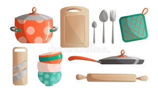 Learn Kitchen Items | Talking Flashcards
