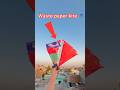 ghar par banyi waste paper kite 😍🪁#kite #kiteflying #patang #patangbazi