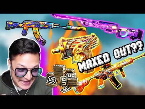 FINALLY UPGRADED ALL MY GUNS || PART 2 || AWM, M416, AKM, & UZI
