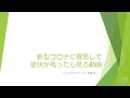 新型コロナに罹患して症状が残ったら見る動画