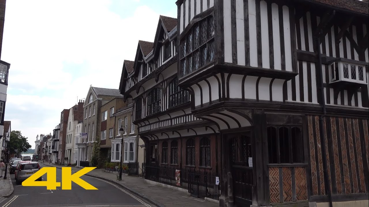 Southampton Walk: City Centre【4K】