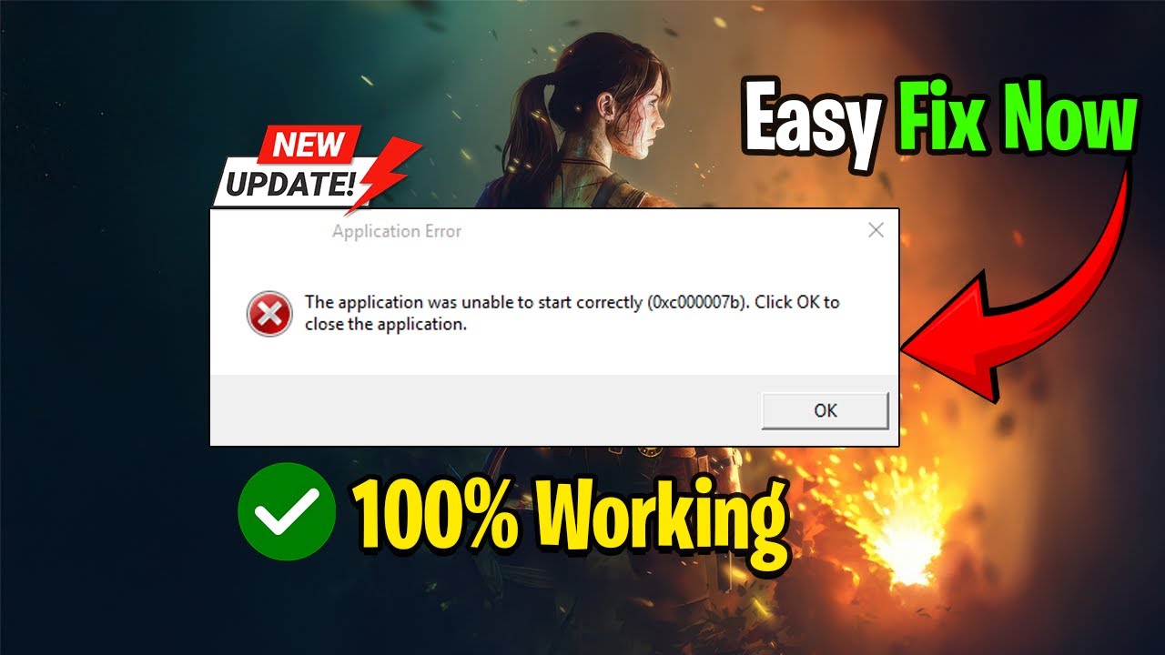 How To Fix Error 0xc00007b - 100%Working (UPDATED 2025)🔧 - YouTube