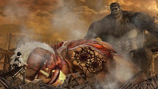 reiner vs zeke / uno a uno / Attack on titan 2 final Battle /