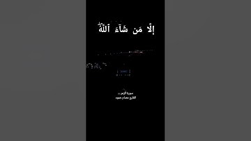 سورة الزمر 66القارئ عصام حمود #اذكروا_الله_يذكركم #لاإله_إلا_الله #سبحان_الله_العظيم #استغفرالله
