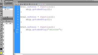 An Interactive Flash Spaceship with Movieclips and Buttons - Part 3