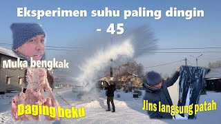 4 Eksperimen gila di tengah suhu minus 45 Siberia