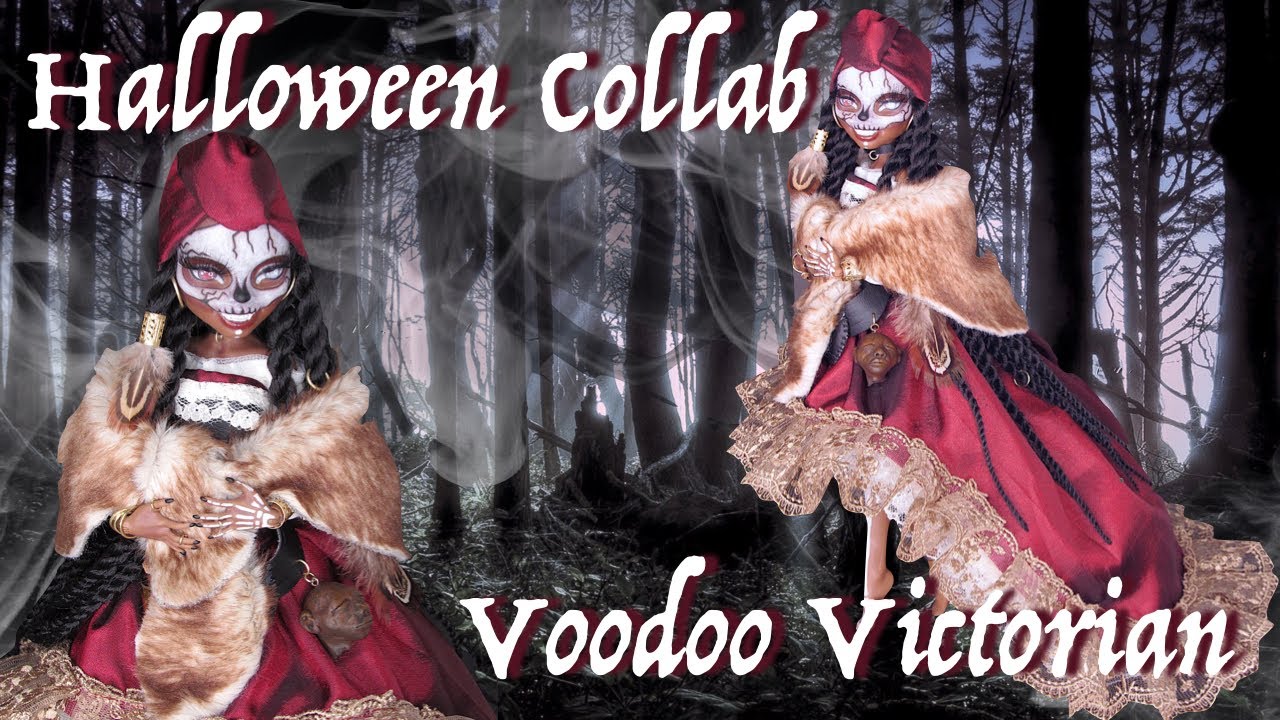 Voodoo Victorian Fashion Mashup | Halloween Collab 2019 | OOAK | Art Doll | Custom Figure