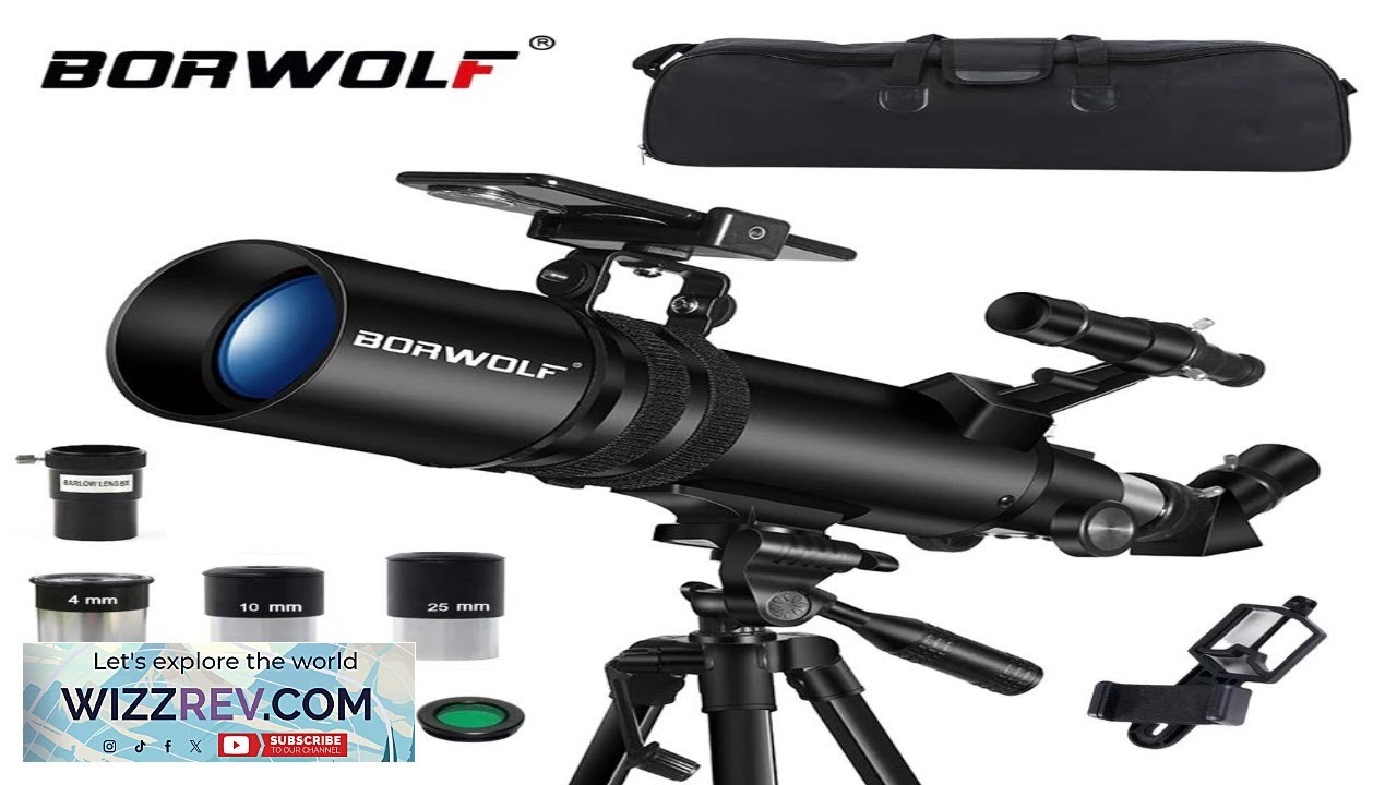 BORWOLF 90600 Astronomical Telescope High Power Large Aperture 90MM HD Professional