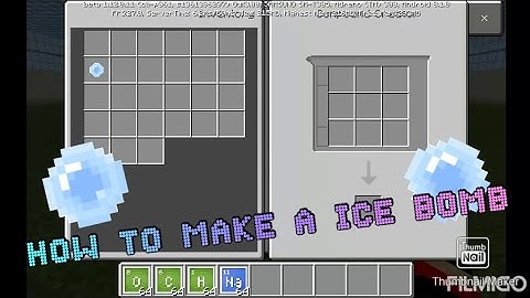 how to make a ice bomb no mod no addon