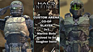XB1 Halo Infinite G48, 2P local splitscreen Slayer on Cliffside, The Marines caught us off guard!