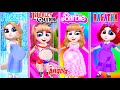 My Talking Angela 2 || Pregnant Elsa vs Pregnant Ragatha vs Pregnant Harley Quinn vs Pregnant Barbie