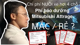 Chi phí NUÔI ô tô 4, 5 chỗ hàng tháng 2023 | Phí BẢO DƯỠNG MITSUBISHI ATTRAGE ĐỊNH KỲ | MẮC hay RẺ ?