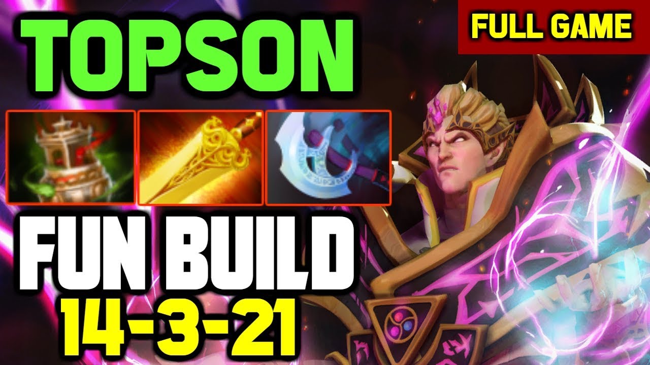 WTF! Topson always gets new Fun Builds for his QW Invoker ft. JerAx Viper mid
