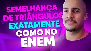 SEMELHANÇA DE TRIÂNGULO | O JEITO MAIS FÁCIL QUE VOCÊ JÁ VIU!