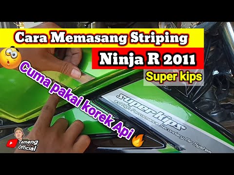 Cara Memasang Striping Motor Ninja R 2011 - Tutorial || Temeng Official