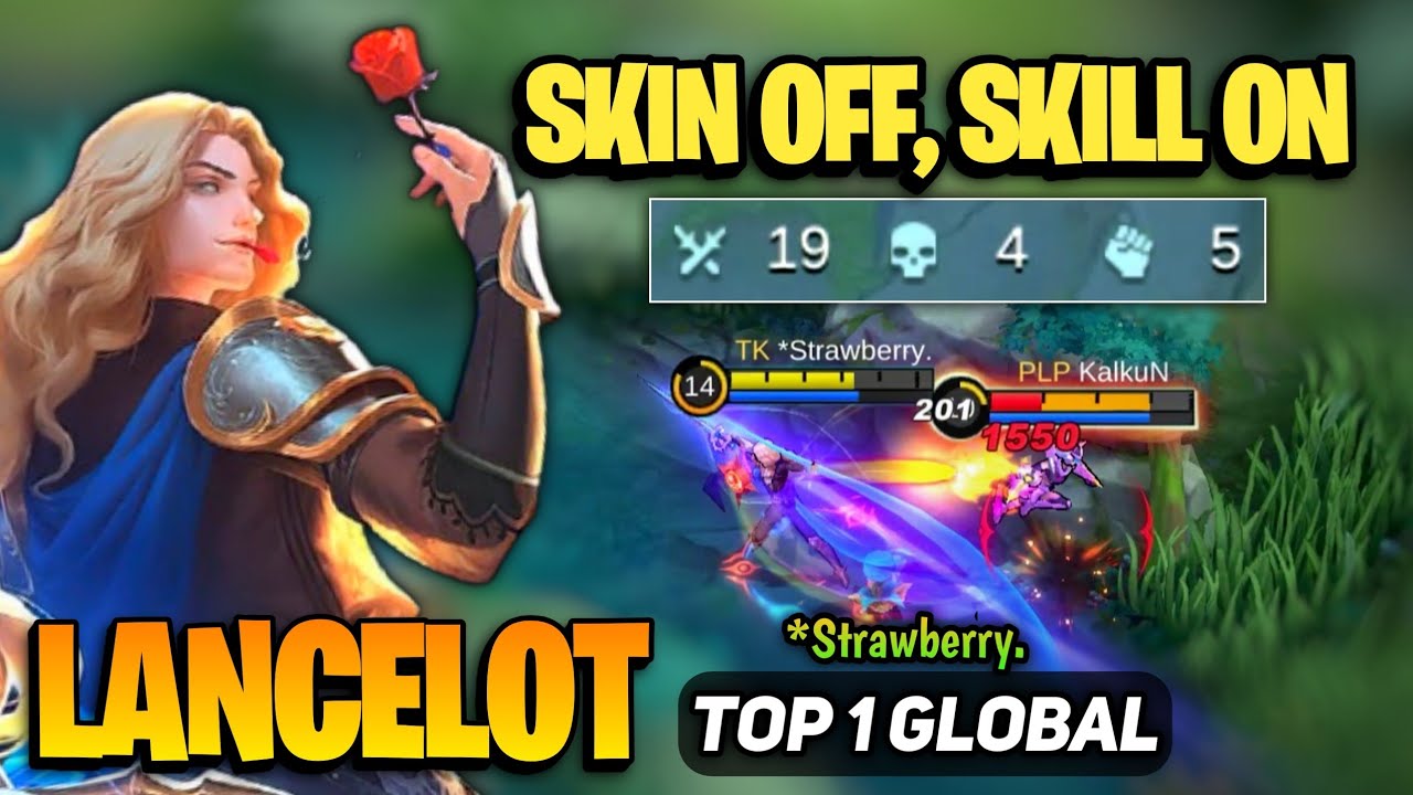 LANCELOT KING! No Skin Just Skill [ Top 1 Global Lancelot Best Build