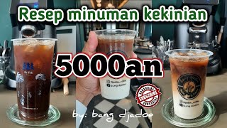 Resep minuman kekinian untuk ide jualan || es kopi kekinian