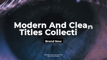 Modern Titles | After Effects Project Files - Videohive template