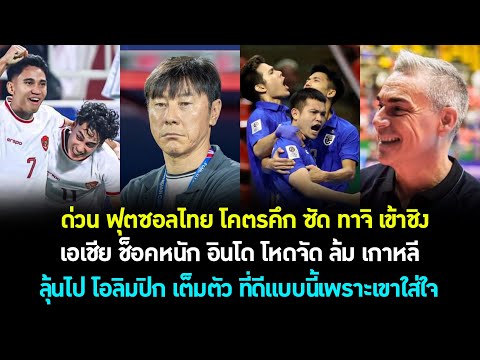 ด่วน เอเชีย ไทย ตาค้าง อินโด ล้ม เกาหลี ลุ้นไป โอลิมปิก! ฟุตซอลไทย คึก ชนะ ทาจิ เพื่อแชมป์! ต้องซุย