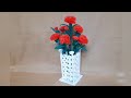 DIY flower vase||Easy flower vase using paper||#artandcraft #diy #papercraft #flowervase
