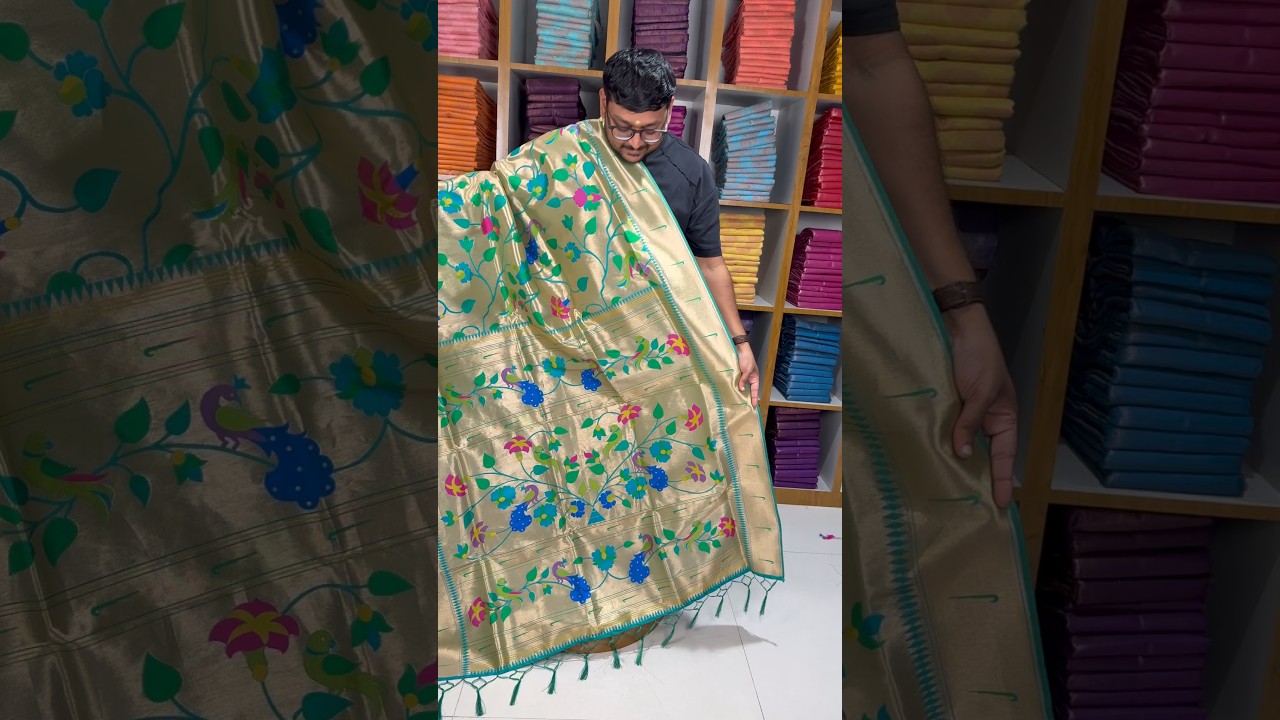 Pure Silk Kanchipuram Full Weaving Wedding Special Paithani Saree