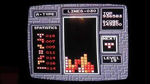 NES Tetris 300k Speedrun