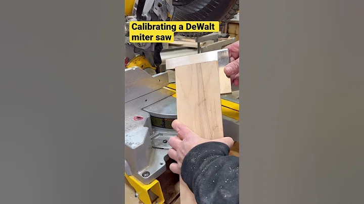 Calibrating a DeWalt Miter Saw #tools #woodworking #diy