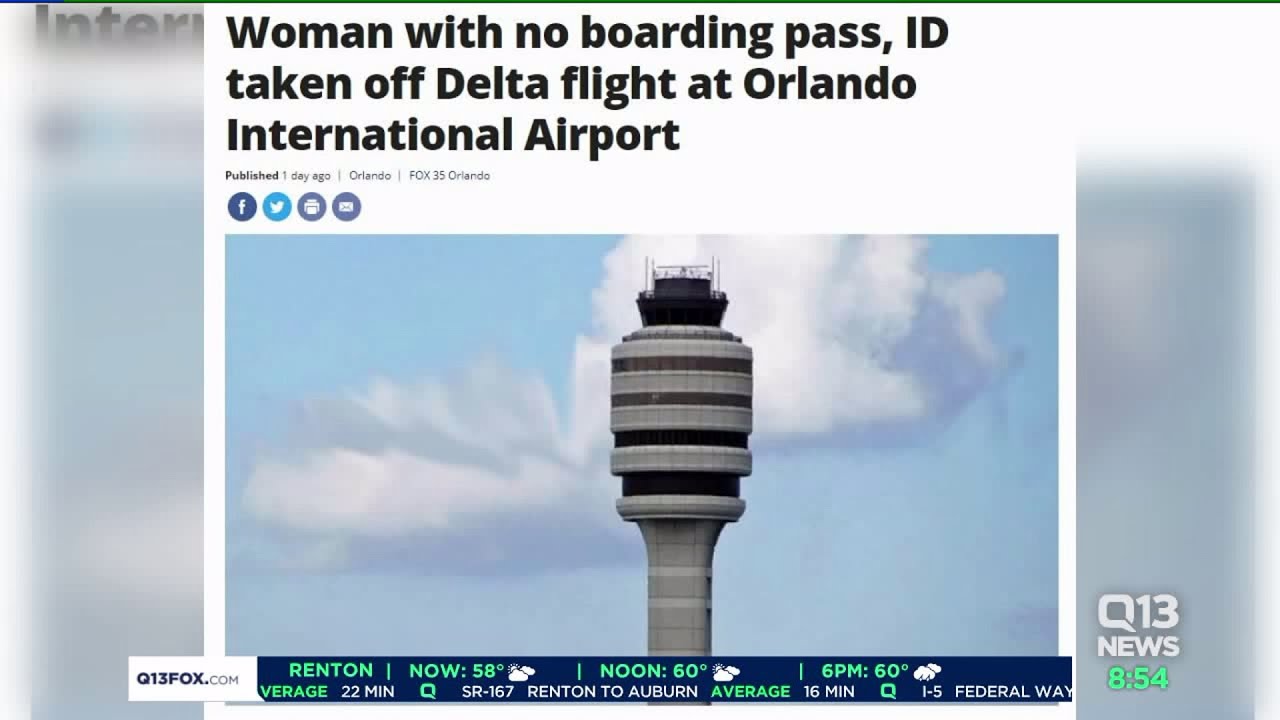Woman boards Delta flight without ticket or identification YouTube