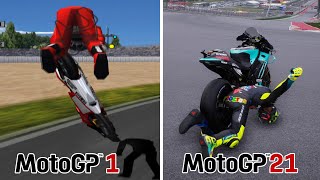 EVOLUTION CRASH IN MOTOGP GAMES From 2000 To 2021 screenshot 4