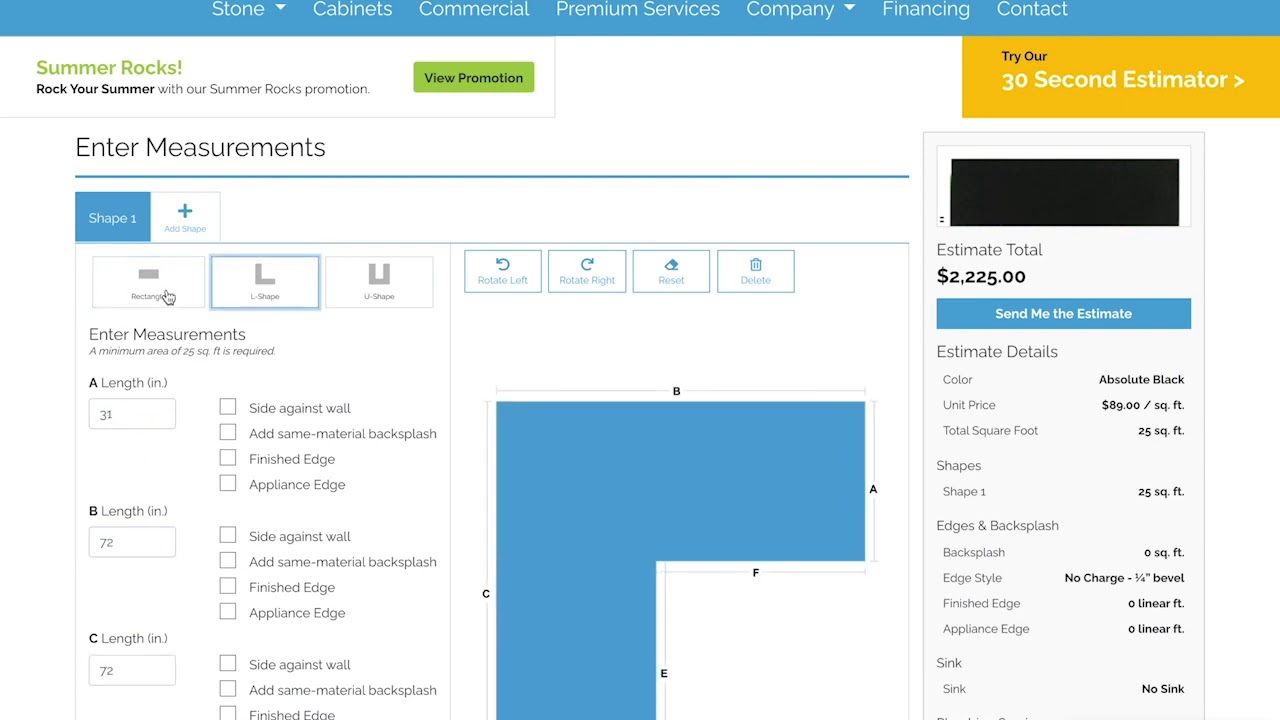 Hard Rock Stone Works, Inc.: Rock Solid Estimator Tutorial