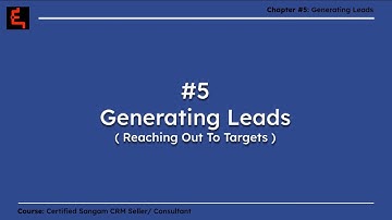 5.1 Basic concepts of Lead Generation | Ch. 5: Generating Leads | #sellercourse
