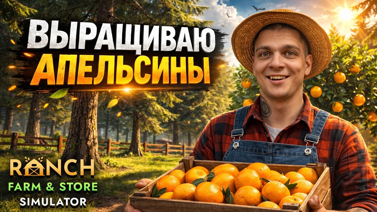 ПОЛНОСТЬЮ ПРОКАЧАЛ ОДНОГО СОТРУДНИКА!!! АПЕЛЬСИНЫ НА ФЕРМЕ!!! (Ranch Farm and Store Simulator #6)